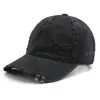 Chapéu de Pato Feminino Cor Lisa Lavado Desgastado Rasgado para Primavera e Outono Chapéu de Sol Protetor Solar de Exterior para Homens Boné de Basebol