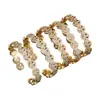 Pulseira Anel Aberta de Moda Face Sorridente Cobre Zircônia Retrô Europeia e Americana Anel Pulseira de Temperamento Moda Feminina Estilo Quente Transfronteiriço