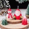 Decoración de Pastel Velas de Llama Pequeña para Navidad 2026 Enchufe Famoso de Internet Velas de Gota de Agua Pequeña Mesa de Postres Fiesta de Cumpleaños
