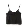 Z Estilo Europeu e Americano Transfronteiriço 2026 Nova Moda Elegante Roupas Femininas Atacado Camisola Transparente Bordada Top 0881073