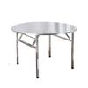 Mesa Redonda Rotativa Grossa de Aço Inoxidável, Mesa Rotativa Dobrável, Mesa Redonda Grande para Barraca de Lanches Noturnos para Churrasco, Mesa de Refeição para Cantina