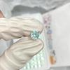Aretes Mambo Menta Azul Glaciar Zircón Calado Corte Rosa Sentido Frío Diseño Flash Sentido Agujeros para las Orejas Aretes