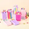 Bolsa de silicona transfronteriza de dibujos animados linda monedero de silicona pequeña bolsa cruzada para niña niños bolsa de almacenamiento de música para apretar descompresión