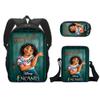 2021 Nueva Mochila Escolar Mágica Full House para Estudiantes Mochila de Poliéster Mochila Creativa Cómoda Bolso Estampado Estuche para Lápices