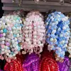 Pulseiras de Pérola da Moda com Vários Estilos, Pulseiras Elásticas de Pedras Naturais, Pulseiras com Pingentes para Estudantes, Itens Atacado de Lojas de Dólar e Duas Moedas