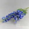 Flores Artificiais com 2 Galhos para Estúdios de Fotografia de Casamento, Decorações de Hotéis, Decorações de Entrada de Restaurantes, Flores Artificiais para Enfeites de Sala de Estar Venda por Atacado