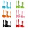 Utensilios de cocina de silicona, 6 piezas, raspador de crema, 6 piezas, herramienta para hornear de Amazon, espátula, cepillo de aceite, raspador, traje