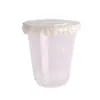 Taza de embalaje para bebidas frías de té de leche de plástico de celebridad de Internet, taza de café desechable transparente engrosada para jugo con tapa, venta al por mayor