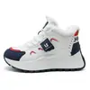 ZY2033-1 Zapatos de papá de suela gruesa para mujer, nuevo estilo de invierno 2026, zapatos de mujer con forro de felpa, antideslizantes, que aumentan la altura, cálidos zapatos deportivos