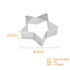 En Stock Anillo Perforado de Acero Inoxidable 430 Forma de Estrella para Tarta Anillo de Mousse Francés Anillo para Tarta de Queso Molde de Estrella de Cinco Puntas para Hornear