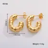 Brincos de Aço Titânio Modernos Estilo Europeu e Americano Transfronteiriços para Mulheres Design de Nicho Coração Aço Inoxidável Brincos Não Alergênicos Brincos Femininos