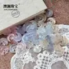 Fábrica de Origen Ojo de Gato Natural Luna Creciente Luna Nueva Colgante Encantador para Pareja Calcedonia Transparente Helada Multicolor Lindo Colgante Accesorio