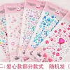 Adesivos de Pedras Preciosas para Crianças Diamante de Cristal Adesivos de Desenho Animado Menina Princesa 3D Tridimensional Adesivos de Recompensa Materiais Decorativos