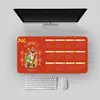 2026 Ano do Cavalo Calendário Mouse Pad Desenho Animado Simples Tapete de Mesa de Escritório Antiderrapante Venda Direta de Fábrica Atacado Publicidade