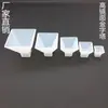 Molde de silicona pirámide gotas de cristal diy yeso aromaterapia joyería triángulo flor seca resina accesorios
