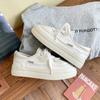 Baikuang 2022 Otoño Nuevo Cuero Diseño Harajuku Tenis Casuales Versátiles de Caña Baja Suela Gruesa Modernos Tenis ins Modernos