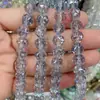 Cuentas de Bola de Flor de 4-12 mm Cuentas de Vidrio de Cristal Multifacéticas Materiales para Accesorios de Ropa, Pulseras, Collares, Pendientes DIY
