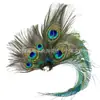 Fabricante Mayorista de Pasadores de Plumas de Pavo Estilo Étnico Transfronterizo Accesorios para el Cabello para Fiestas de Baile y Actuaciones Tocados de Plumas