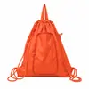 Mochila dobrável logo personalizado à prova d'água Oxford com cordão bolsa personalizada evento de maratona bolsa esportiva