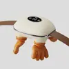 Masajeador de mano tipo dedo LCD con imitación de mano humana para hombro y cuello con función de calefacción y amasado para relajación del cuello y relajación de los músculos trapecios y la columna cervical N9