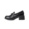 Mocasines que aumentan la altura para mujeres menudas, nueva colección de otoño 2026, zapatos casuales con estampado de camelia, adecuados para el trabajo