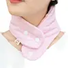 Calentador de cuello de algodón puro para cuello y columna cervical, polaina de algodón para el cuello, a prueba de viento, a prueba de frío, cálido, compresa caliente, calefacción, bufanda pequeña para habitaciones con aire acondicionado