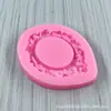Molde de Silicone com Moldura Retrô Decoração de Bolo Porta-Retrato Molde de Chocolate Fondant Ferramentas de Confeitaria Atacado Sobremesas