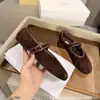 Sapatilhas Mary Jane de Camurça com Forro de Lã Quente, Sola Única, para Mulheres, Sapatos de Salto Alto Franceses em Couro Genuíno
