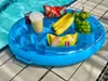 Bandeja Espessa para Bebidas e Frutas de Verão, Parque Aquático na Praia, Piscina, Porta-Copos Inflável, Porta-Copos Multifuncional