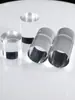 Suporte de exibição cilíndrico de acrílico, expositor de joias de alta transparência, base para cosméticos, suporte para modelos