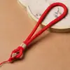 Venda Direta do Fabricante: Peça de Alça de Corda Grossa com Contas de Jade Tecida à Mão, Acessório de Pulso DIY, Corda para Pendurar Joias