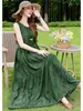 Vestido de Algodón y Seda de Alta Gama 2026 Nuevo Estilo para Mamás, Elegante y Noble Vestido sin Mangas tipo Tanque, Vestido Largo para Vacaciones en la Playa