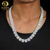 HIPHOPBLING Europa e Estados Unidos cross-border 925 prata conjunto completo d moissanite corrente cubana 13mm meninos colar sênior