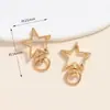 Cierre de langosta giratorio de estrella de cinco puntas, accesorio de colgante hecho a mano para bricolaje, charm para llavero, cierre colgante para muñeca, accesorio de ferretería, disponible en varios colores