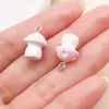 Mistura de 20 Tipos de Resina Pingentes de Urso Rosa Desenho Animado, Sereia, Dinossauro Pequeno Acessórios para Chaveiro Colar DIY