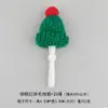 Conjunto Transfronterizo de Mini Gorro y Bufanda Tejidos de Navidad Decoración de Muñeca Decoraciones Navideñas de Ganso Grande Decoraciones Navideñas