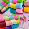 Cinta de Gasa de Perlas de 4 cm con Flores Frescas Caja de Regalo para Boda Cinta Accesorios para el Cabello Hechos a Mano Cinta Fluida Kit de Materiales para Estudiantes