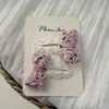 Acessórios de Cabelo Koreanos Rosa Doces com Lantejoulas e Laços para Mulheres, Presilha Estrela Doce de Primavera, Presilha de Cabelo Infantil, Presilha para Franja