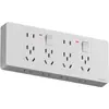 Regleta de Extensión Montada en Superficie Tipo 86 para Electricista Internacional con Interruptor de Control Independiente, Regleta de Alimentación de Expansión para Cocina