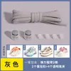 Hebilla sujetadora de cordones elásticos semicirculares sin nudo para zapatos infantiles, artefacto para cordones, cordón perezoso para zapatillas con cuerda