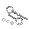 Tuerca de tornillo de anillo de elevación de acero inoxidable 304, adecuada para varilla de tornillo de pared extendida con anillo y orificio para perno de elevación.
