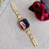 Correa de Reloj de Aleación de Diamantes de Trébol de Cuatro Hojas Adecuada para Correa de Reloj Apple S10 Iwatch7/8/9 Correa de Pulsera