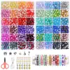 Set de 24 Rejillas de Cuentas Redondas de Vidrio de 8 mm, Cuentas Jelly, Cuentas Burst, Accesorios para Pulseras de Joyería Hecha a Mano DIY