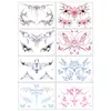Pegatinas de Tatuaje de Súcubo de Nuevo Estilo Transfronterizas con un Toque de Lujo para Zonas Íntimas, Abdomen Bajo, Espalda, Pecho, Tatuajes Temporales Sexy y de Deseo Puro