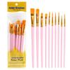 Kit de Pincéis para Tinta a Óleo Amazon com 10 Peças e Cabos de Plástico, Pincéis de Pintura, Ferramentas de Pintura, Pincéis para Tinta a Óleo Amazon FBA