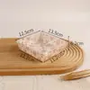 Caja para sándwich, mochi de nieve, pastel de hebra de carne, caja transparente de papel y plástico, caja de embalaje para repostería, pastel, pan, venta al por mayor