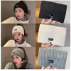 Gorro de Punto Cálido Estilo Fair Isle para Otoño e Invierno, Protege Orejas, para Mujeres con Circunferencia de Cabeza Grande, Lindo y Versátil