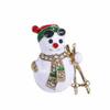 Europa e Estados Unidos novo broche dos desenhos animados de Natal corsage árvore de Natal bonito Papai Noel pino strass broche ponto