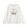 Otoño 2026 Nueva Ropa de Mujer Sudadera Blanca Oversize con Felpa Estilo Perezoso Versión Coreana Top Holgado Marca Trendy para Mujer