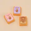 Urso Castanha Biscoito Comida e Brincadeira Criativo DIY Acessórios Cola de Creme Resina Peças Pequenas Pacote de Material Atacado